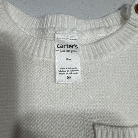 Baby Girls 18M Sweater, Socks, Leggings Carters Place Fruit of the loom White Bl - Picture 3 of 9